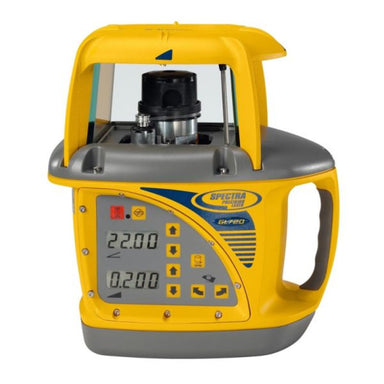 Spectra Precision GL720-grade-laser in yellow front view of product 